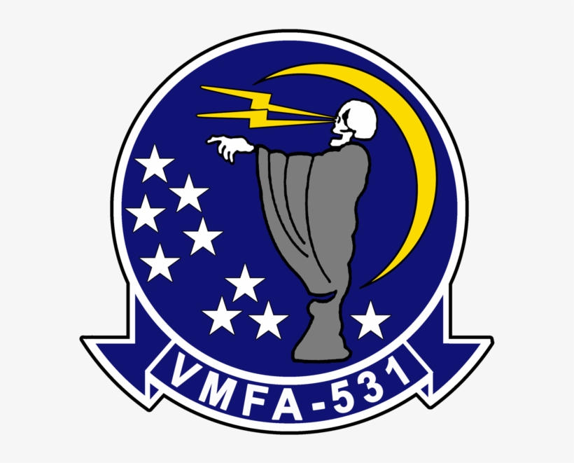 Usmc Vmfa-531 Grey Ghost Stickers Military, Law Enforcement - Vmfa-531, transparent png