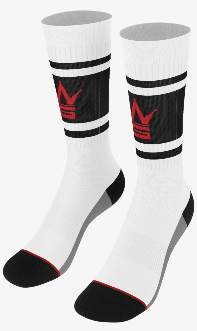 Crown Logo White Socks Crown Logo White Socks - Chi Guy Clothing, transparent png