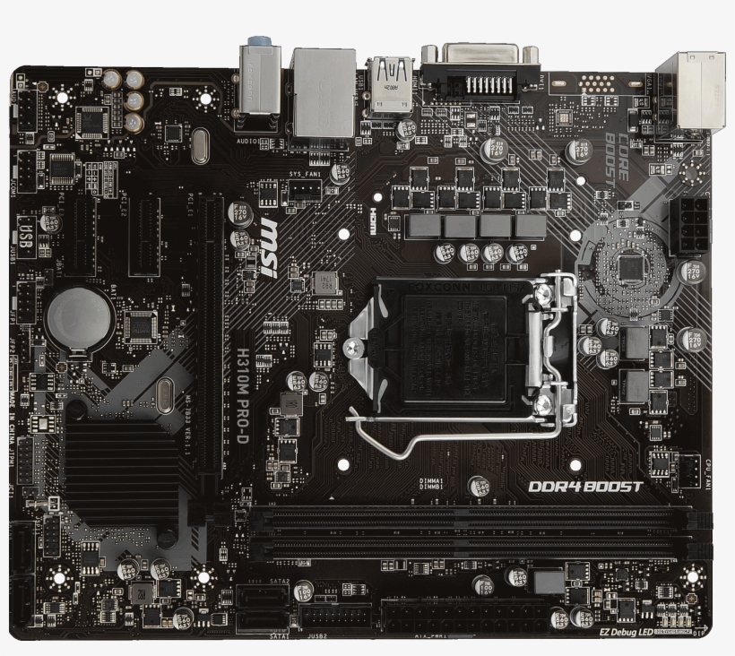 Tuning - Msi H310m Pro D, transparent png