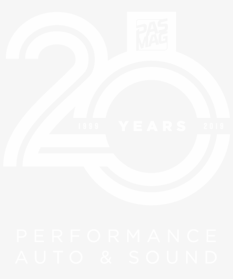 20years Pas Logo White - Logo, transparent png