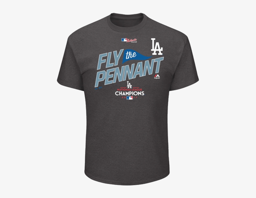 Los Angeles Dodgers National League Champions T-shirt - Los Angeles Dodgers 2017 National League Champions, transparent png
