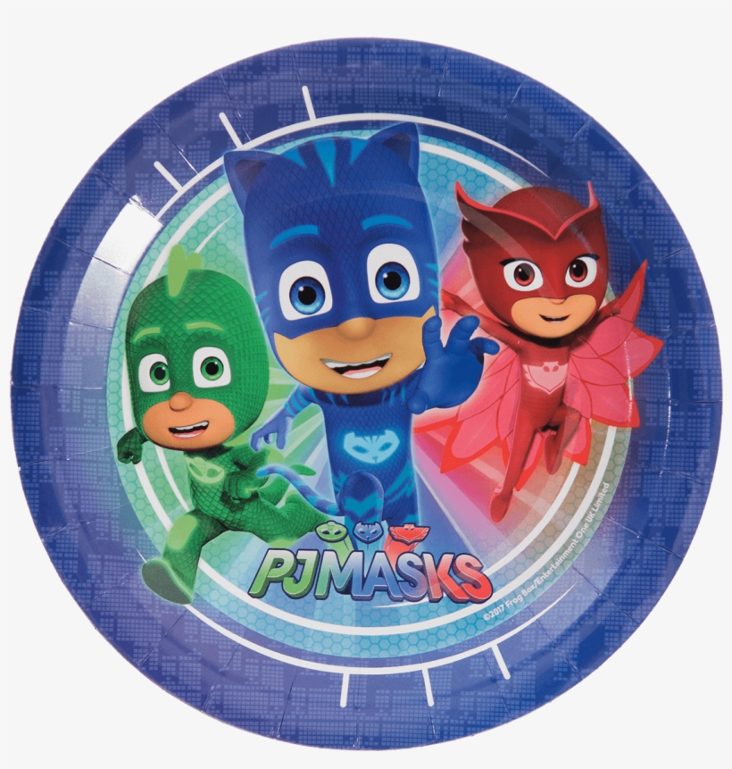 Pj Mask Paper Plates - Pj Masks Plates, transparent png