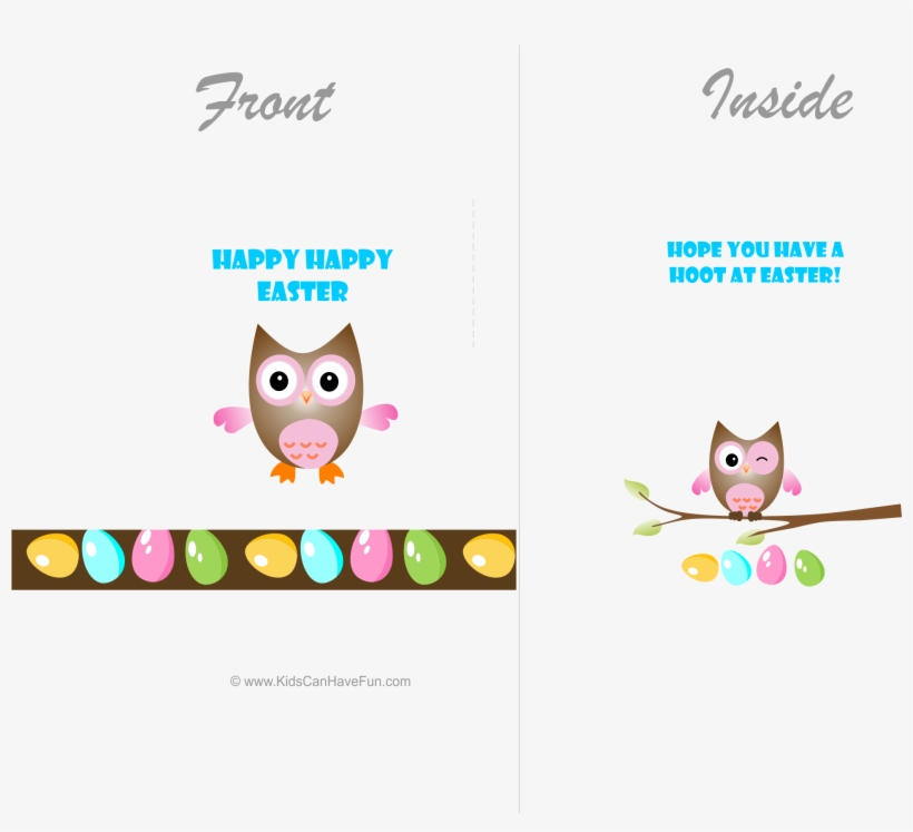 Happy Easter Owl Cards - Fraiche Perfumes, transparent png