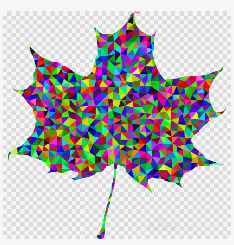 Rainbow Maple Leaf Png Clipart Maple Leaf Clip Art - 生日 快樂 獅子座, transparent png