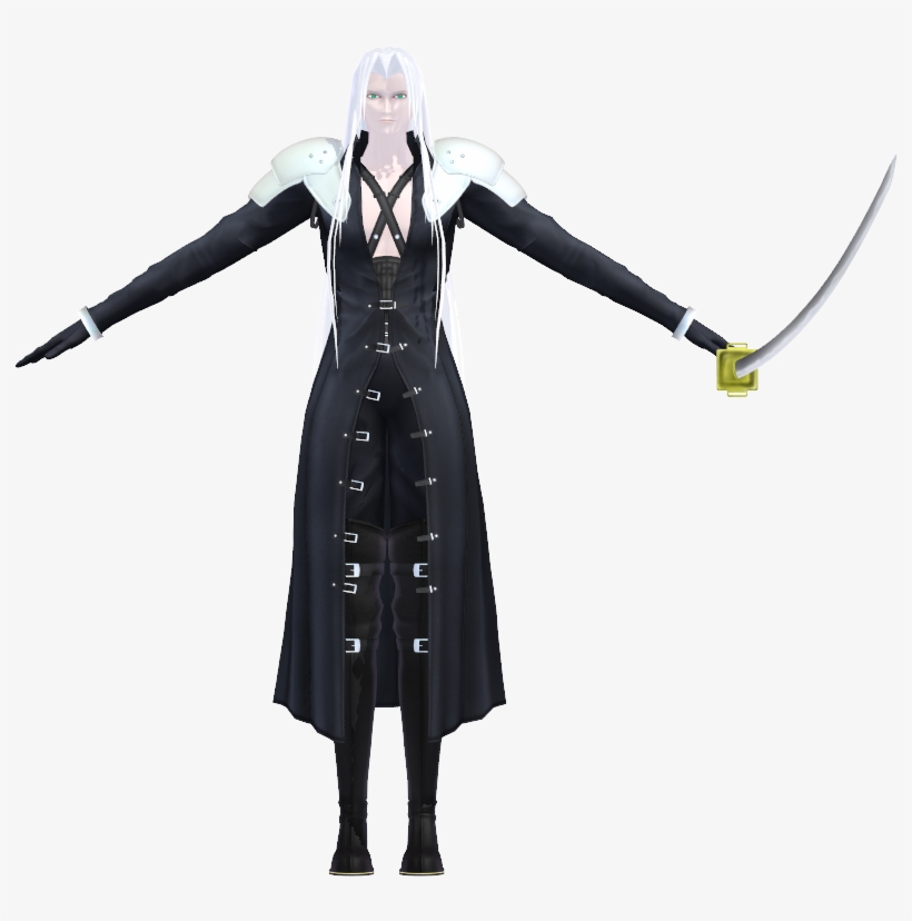 Sephiroth Model - Cosplay, transparent png