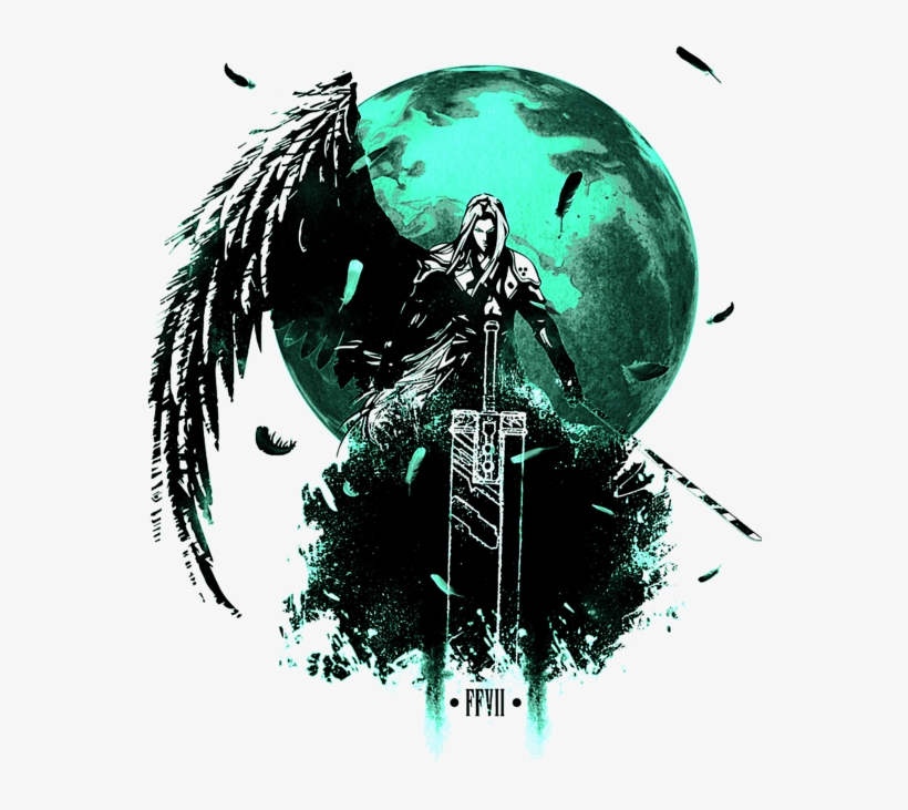 Bleed Area May Not Be Visible - Sephiroth Final Fantasy Art, transparent png