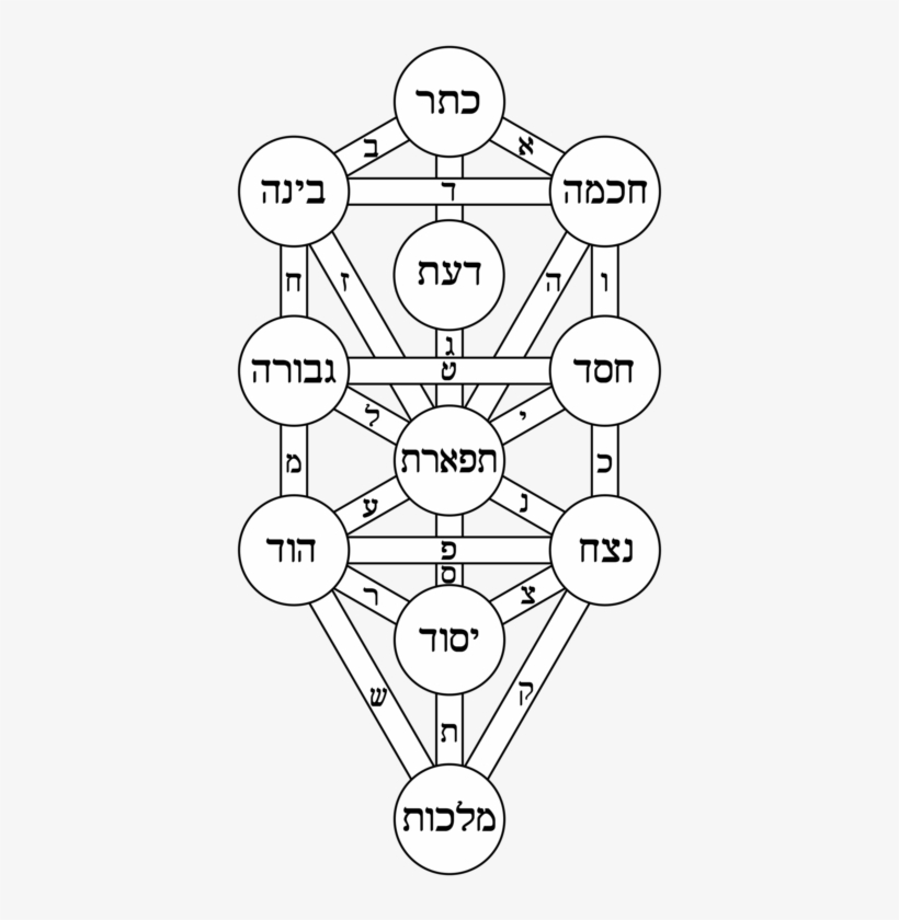 Tree Of Life Kircher Hebrew - Science Of Kabbalah [book], transparent png