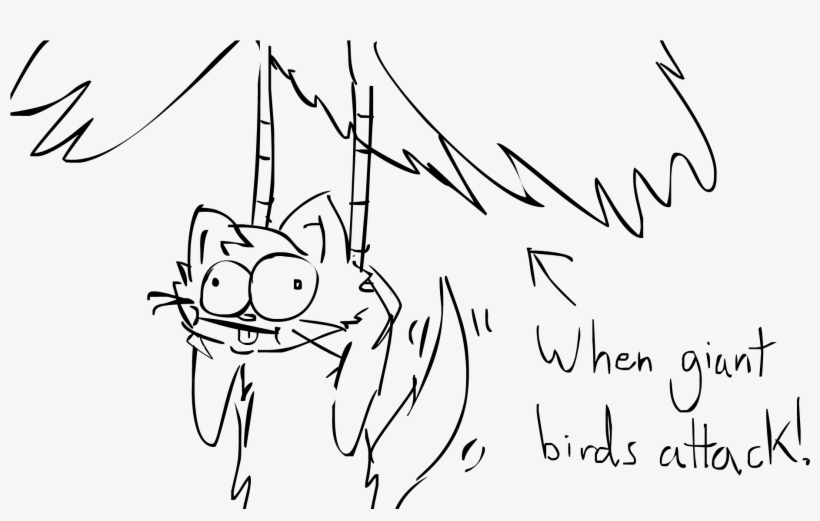 Cat - Stupid Cat Drawing, transparent png