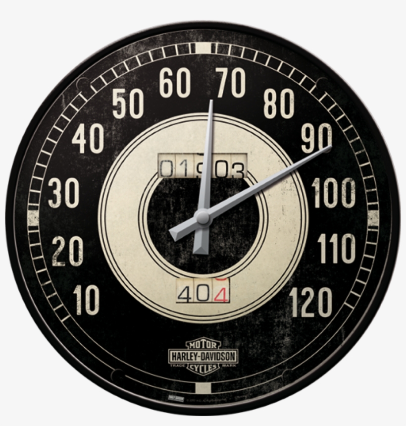 Harley-davidson Speedo Wall Clock - Harley Davidson Wand Uhren, transparent png