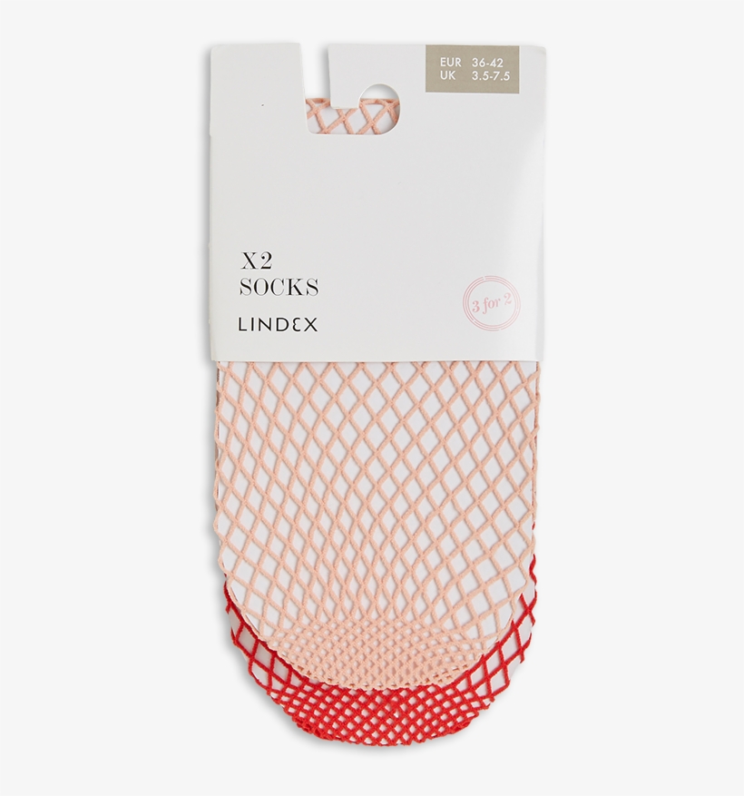2-pack Fishnet Socks Orange - Bag, transparent png