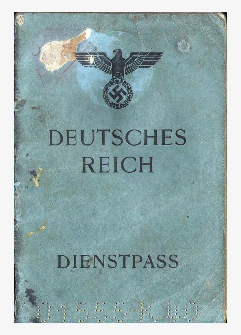 1944 German Service-passport Bucharest War Time Issued - Nazi, transparent png