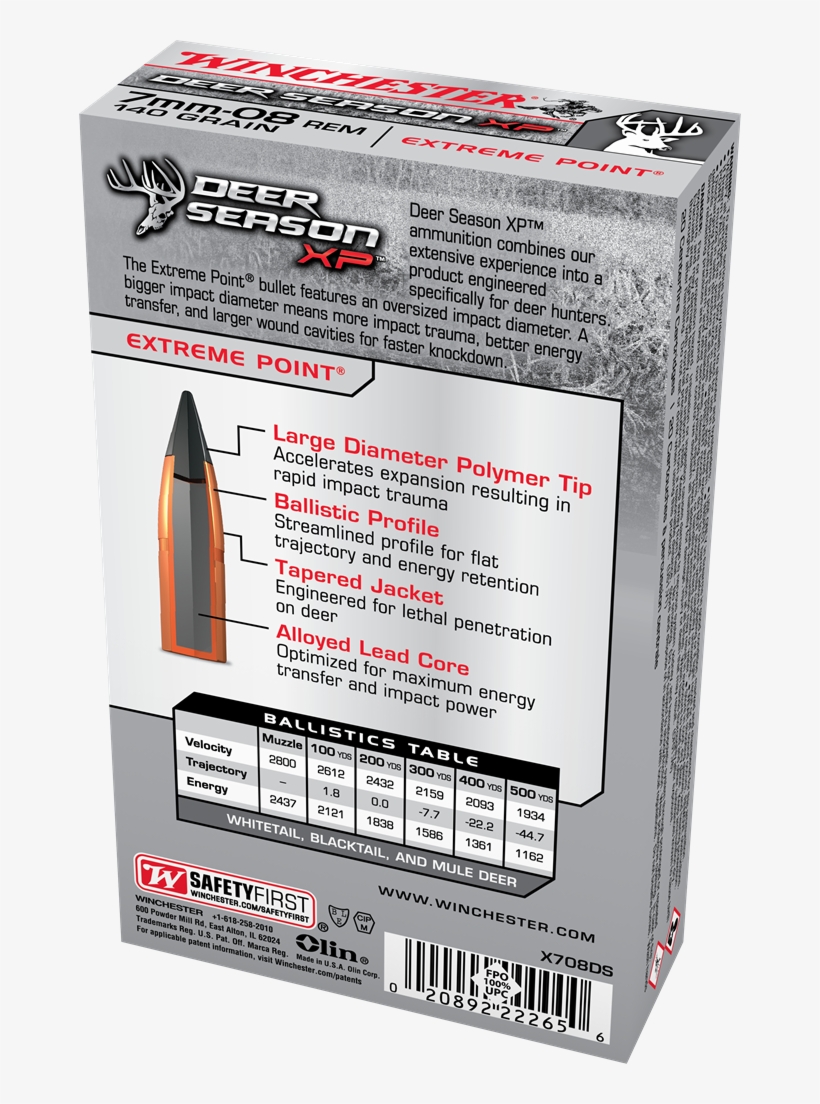 X708ds Box Image - Deer Season Xp 6.5 Creedmoor, transparent png