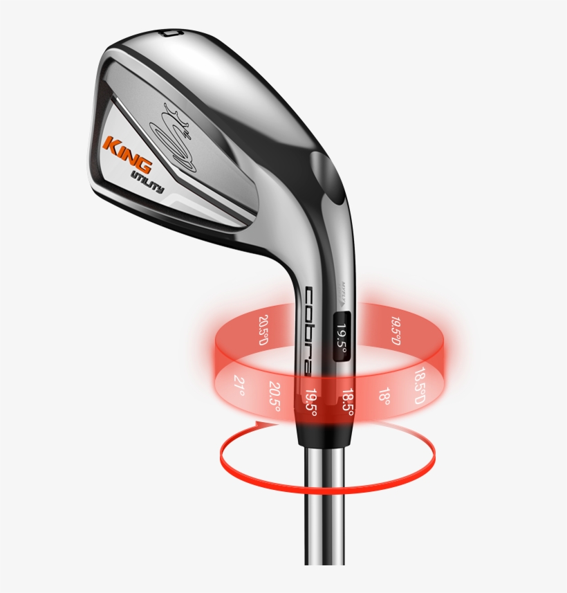 Iron Precision With Adjustability - Cobra King Men's Individual Utility Iron - Graphite, transparent png