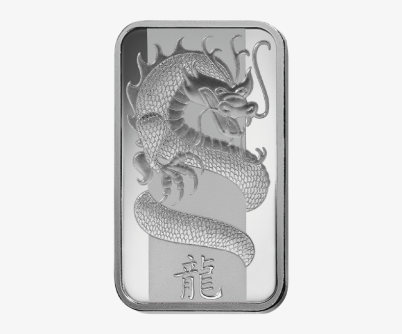 Pamp Suisse Silver Lunar Dragon Silver Bar 100 Gram - 1 Oz Silver Dragon Bar, transparent png