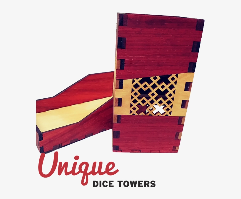 Tessellated Padauk And Yellowheart - Dice Tower, transparent png