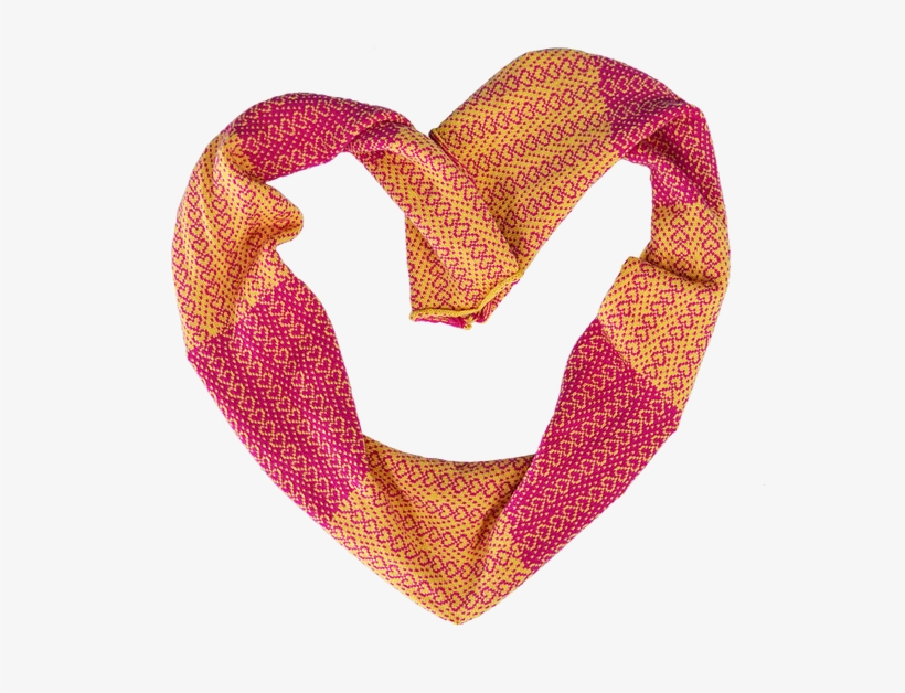 Pink Yellow Heart - Heart, transparent png