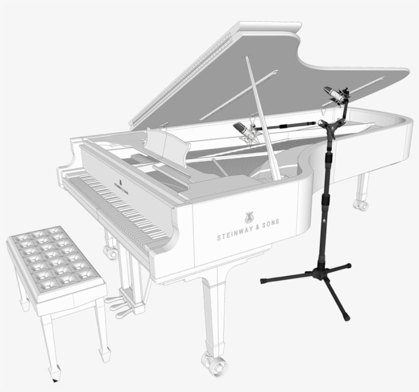 Stereo Grand Piano - Fortepiano, transparent png
