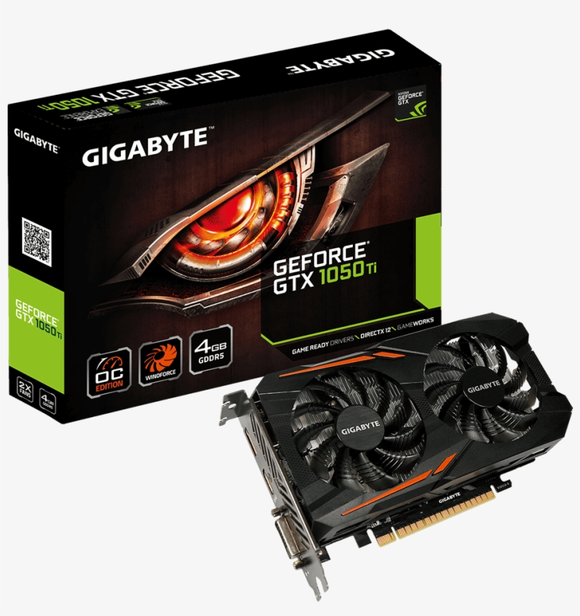 Geforce® Gtx 1050 Ti Oc 4g - Gigabyte Gtx 1050 Ti Oc, transparent png