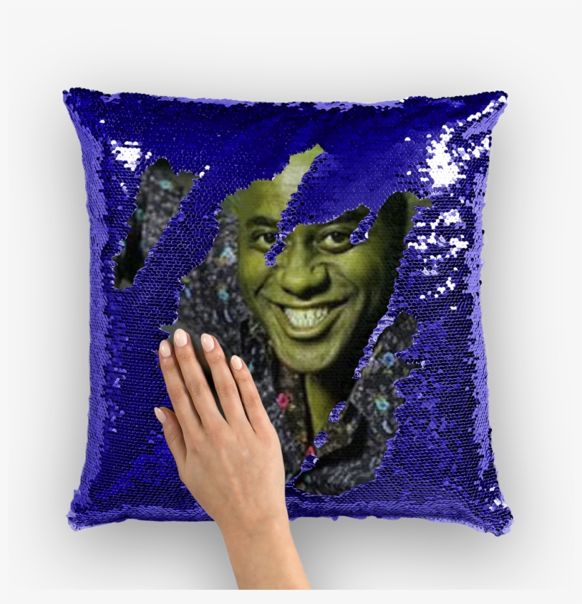 Ainsley Harriott As Shrek ﻿sequin Cushion Cover - Pillow, transparent png