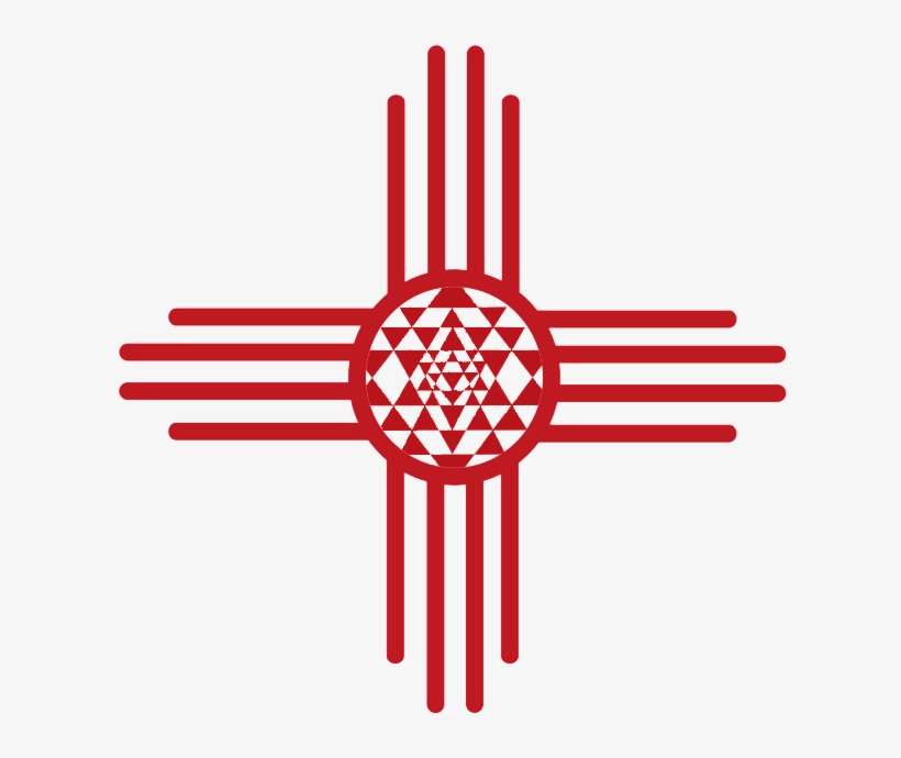 New Mexico School Of Yoga - Sri Yantra Square Sticker 3" X 3", transparent png