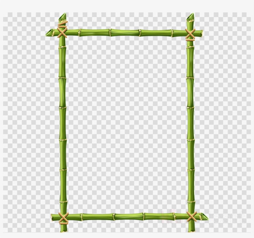 Bamboo Border Png Clipart Bamboo Borders And Frames - Silhouette Girl Standing Side, transparent png