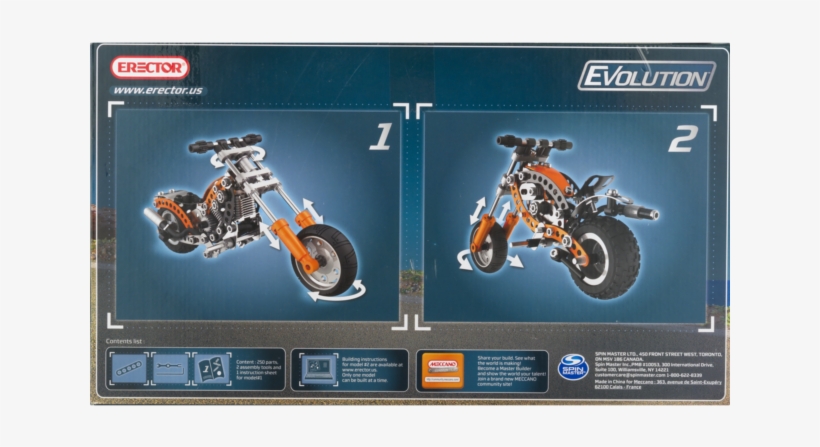 Meccano - Chopper Building Kit, transparent png