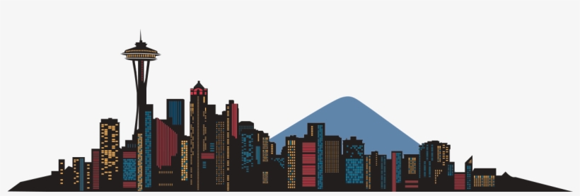 Seattle, Wa - Seattle Skyline Vector, transparent png