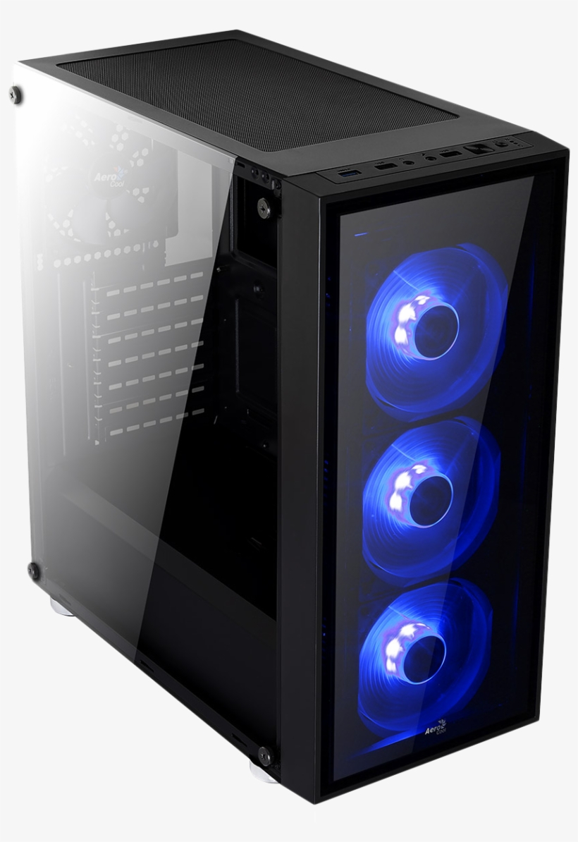 Aerocool Quartz Tempered Glass, transparent png