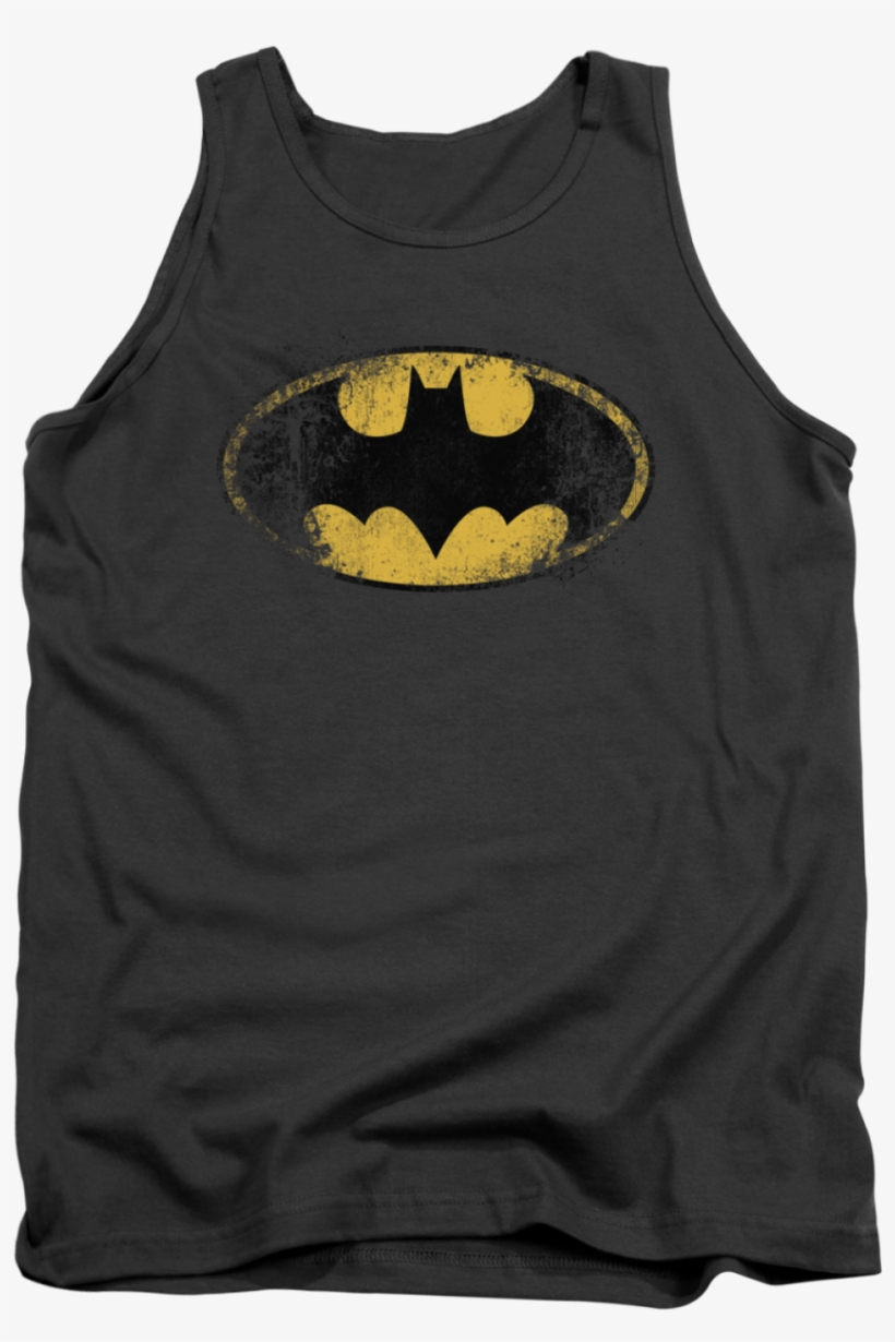 Dorkees - Com - Batman - Destroyed Logo Tank Top, $22 - Kids T-shirt: Juvenile: Batman - Destroyed Logo, 4., transparent png