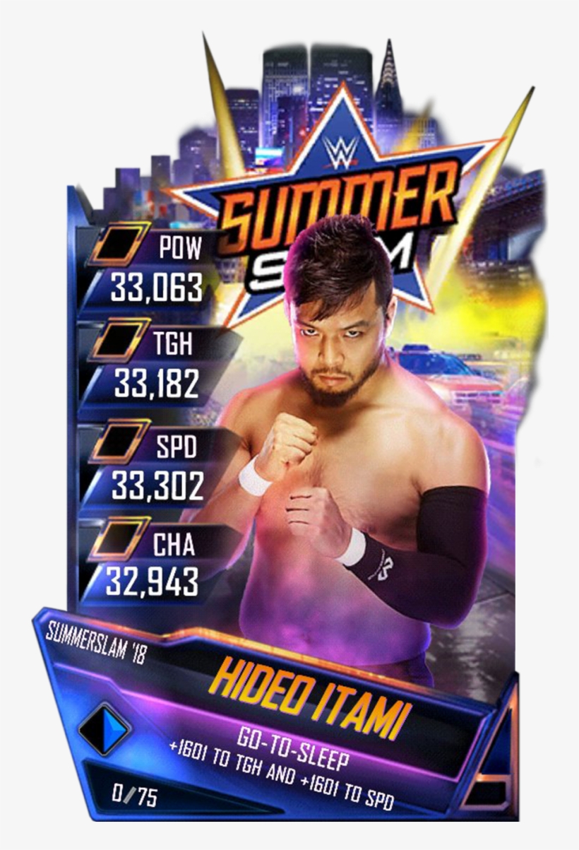 Hideoitami S4 21 Summerslam18 - Wwe Supercard Summerslam 18, transparent png