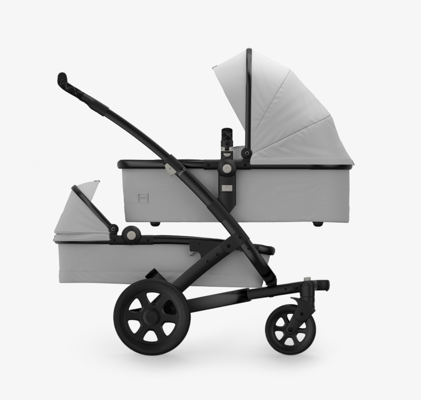 Joolz-geo² Twin Cot Bassinet Silver Ch Black W Black, transparent png