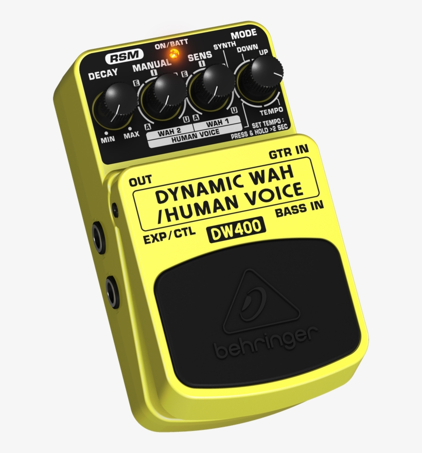 Dynamic Wah Pedal - Behringer Dw400 Ultimate Auto-wah/human Voice Effects, transparent png