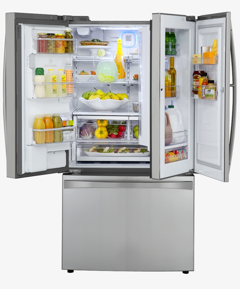 Lcd Appliances 19 Mar 2012 - Electrolux French Door Refrigerator, transparent png