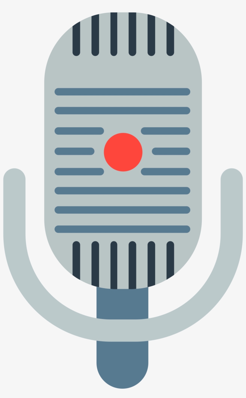 Open - Studio Microphone Emoji, transparent png
