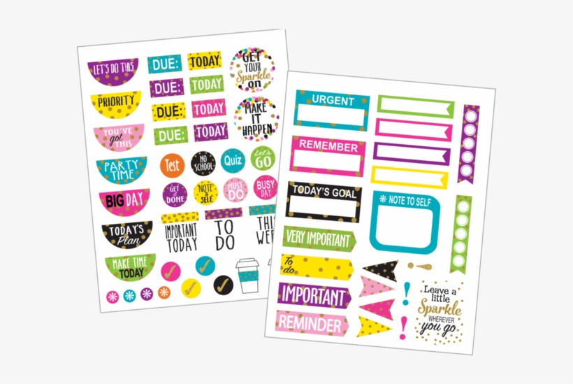 Confetti Planner Stickers - Circle, transparent png