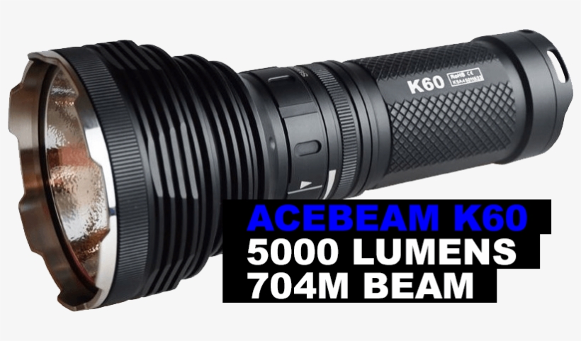 Two Way Radios - Acebeam K60 Cree Xhp70 5000 Lumen 700m Led Search Light, transparent png
