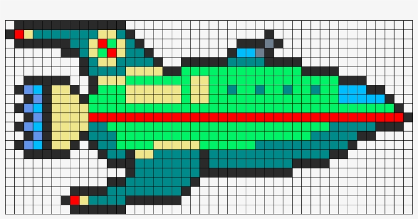 Planet Express Ship Perler Bead Pattern / Bead Sprite - Planet Express Cross Stitch, transparent png