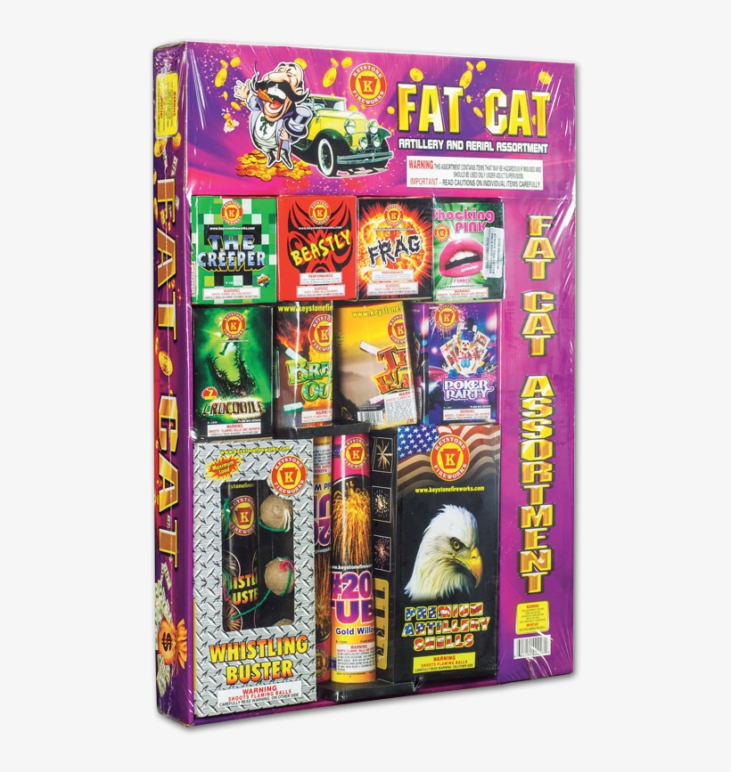 Keystone Fireworks Assortment - Fat Cat Fireworks, transparent png