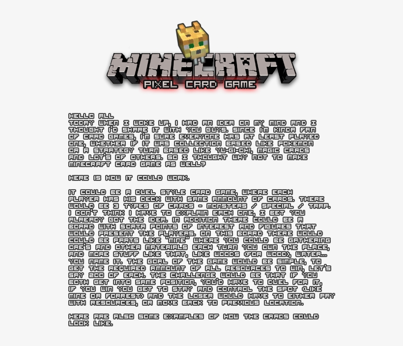 Minecraft Pixel Card Game - Minecraft, transparent png