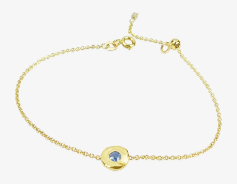 9ct Gold Sapphire Bracelet - Gold, transparent png