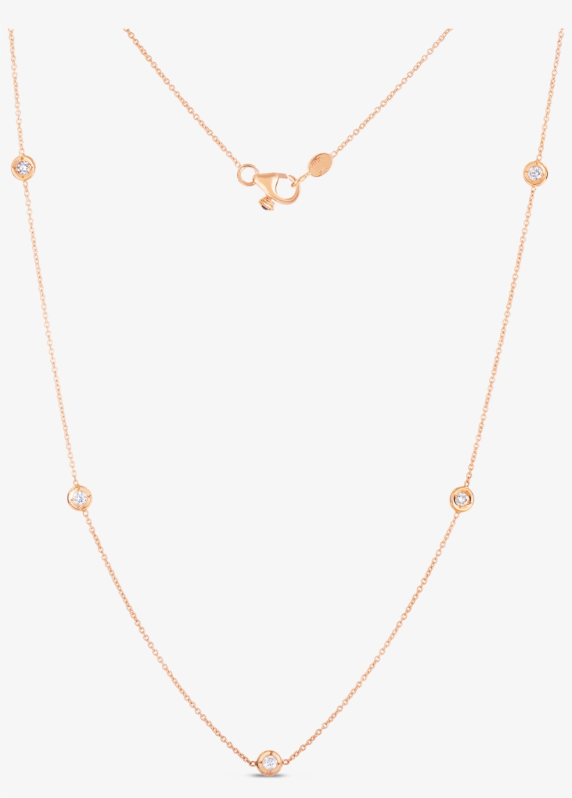 Diamonds By The Inchnecklace With 5 Diamond Stations - Necklace, transparent png