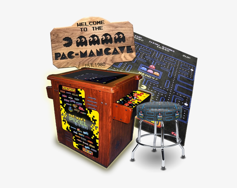 Pixel Bash Cocktail Arcade Machine, A 3' X 5' Pac Man® - Pacman Arcade Machine, transparent png