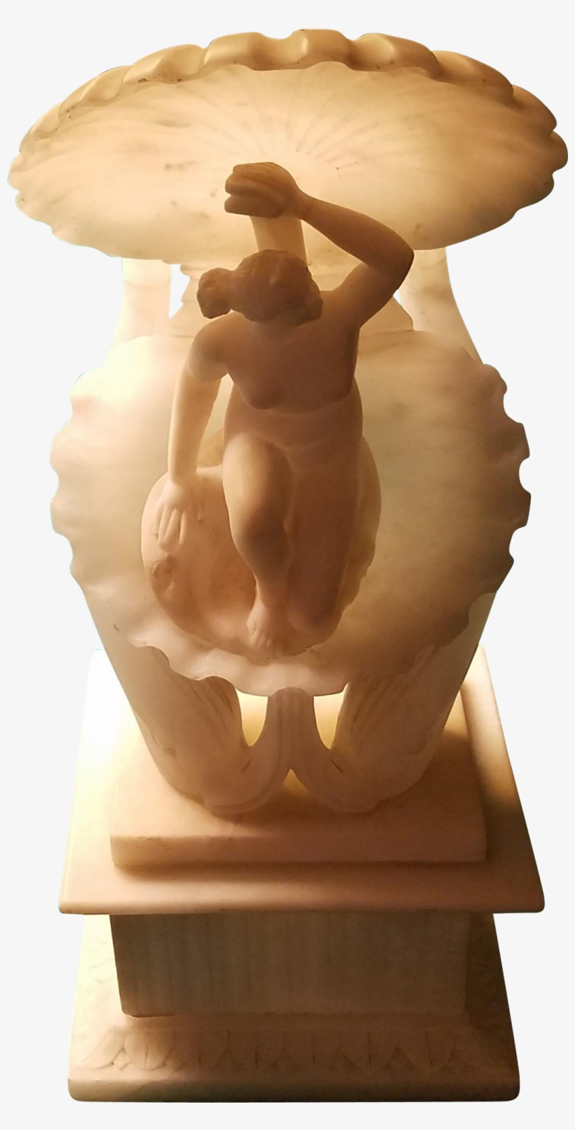 Late 19th Century Alabaster Clam Shell Carving Containing - Carving, transparent png