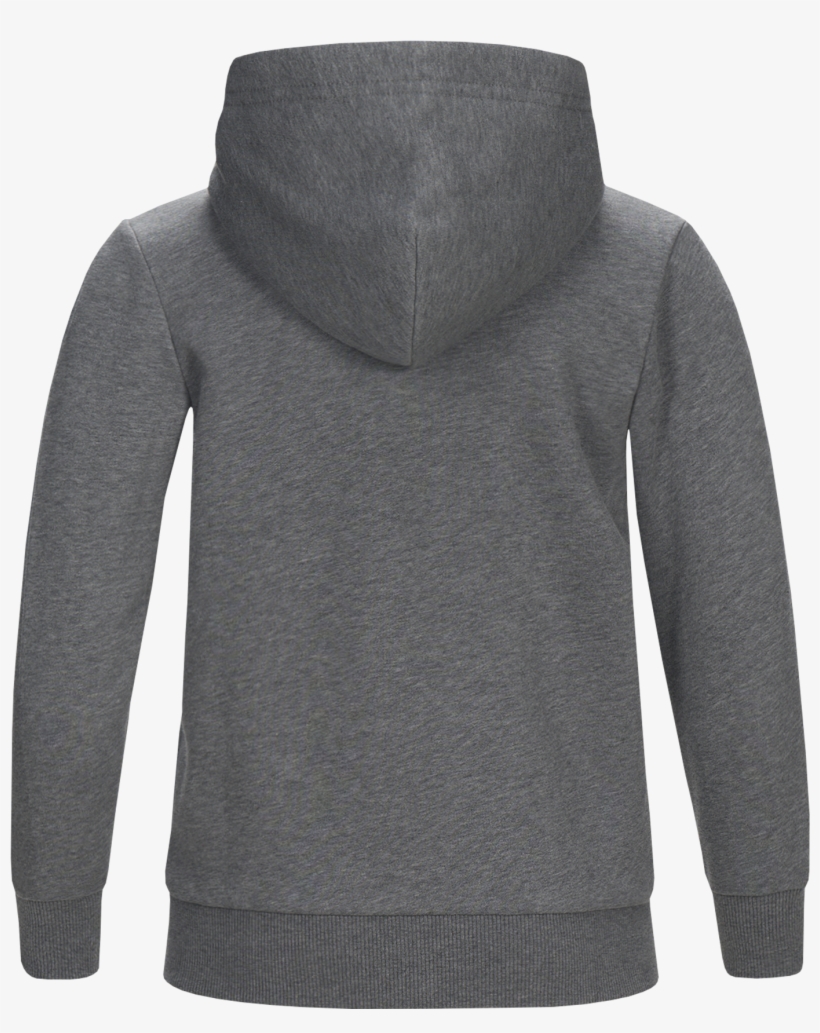 Kids Logo Cotton Blend Zip-up Hoodie Grey Melange, transparent png