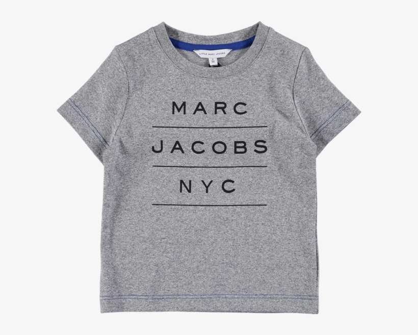 Picture Of Short Sleeved Logo T-shirt Grey - Marc Jacobs, transparent png