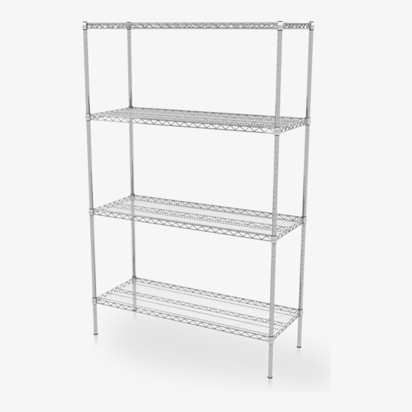 Wire Shelving Storage Unit - Akro Mils 18x30x54 4-shelf Wire Shelving Starter Unit, transparent png