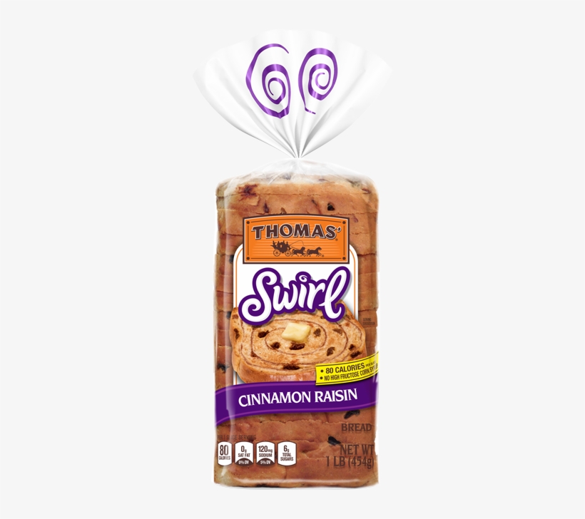 Thomas Cinnamon Swirl Bread Nutrition, transparent png