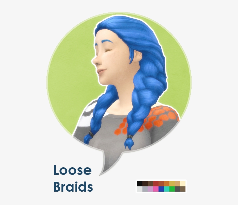 Some Loose Braids For Adult Sims - Illustration, transparent png