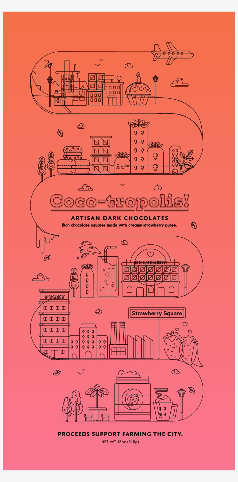 Coco-tropolis Cocotropolis Chocolate Metropolis City - Illustration, transparent png