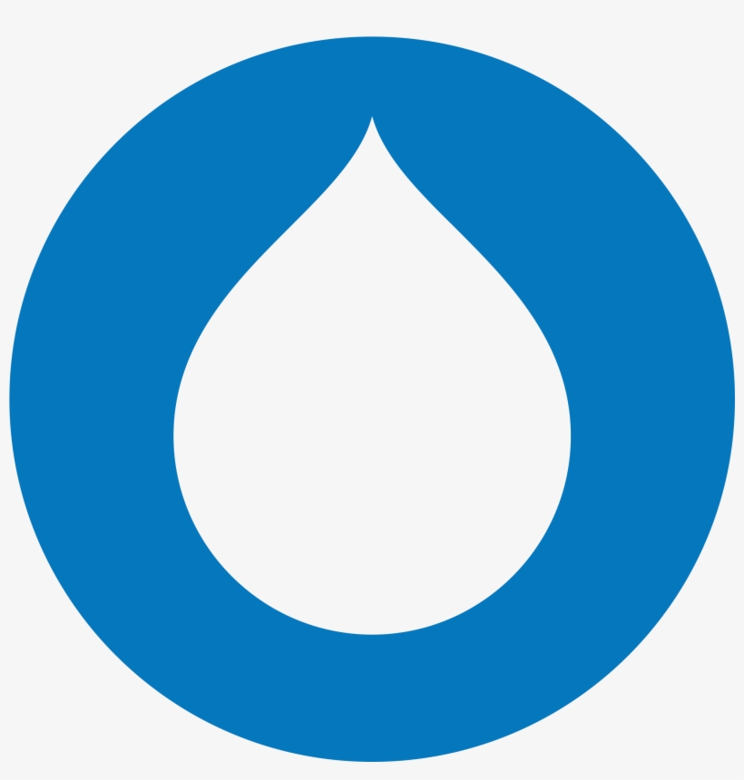 Drupal Is A Free And Open Source Cms Written In Php - Youtube Round Logo Blue, transparent png